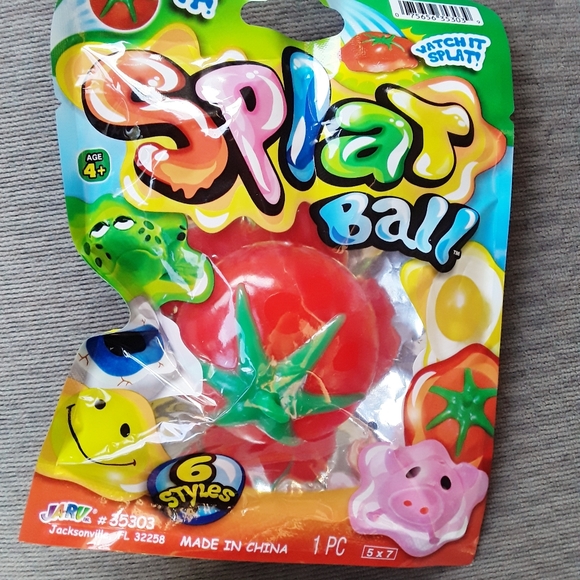 SPLAT BALL COLLECTIBLE SET- FROG, PIG, TOMATO, EYE BALL - Picture 4 of 4